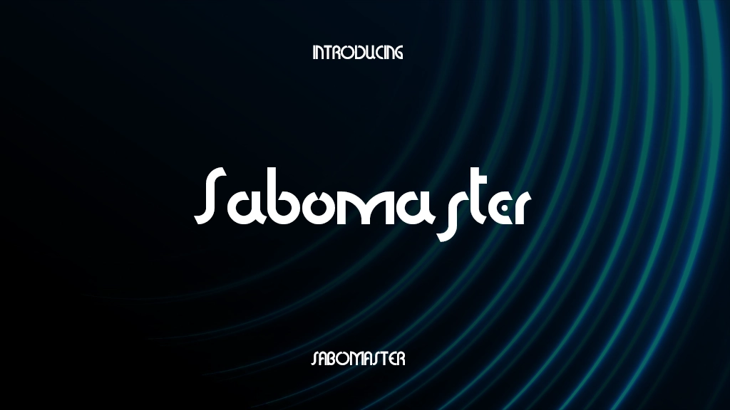 Sabomaster Font Sample Images  1