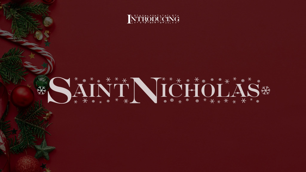 Saint Nicholas Font Sample Images  1