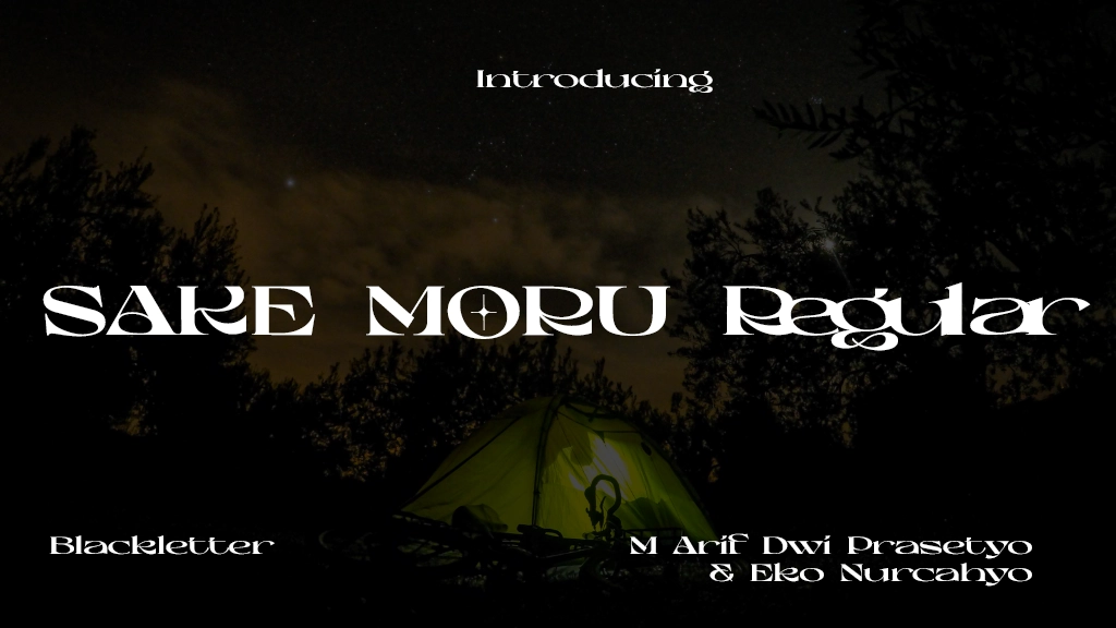 Sake Moru Regular Font Sample Image 1