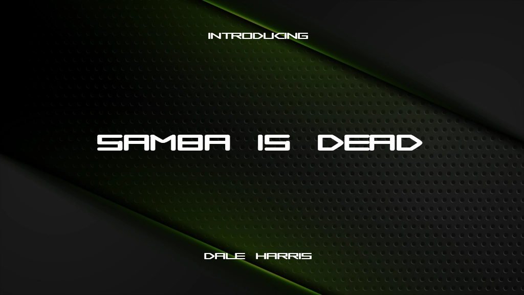 Samba is Dead Font Sample Images  1