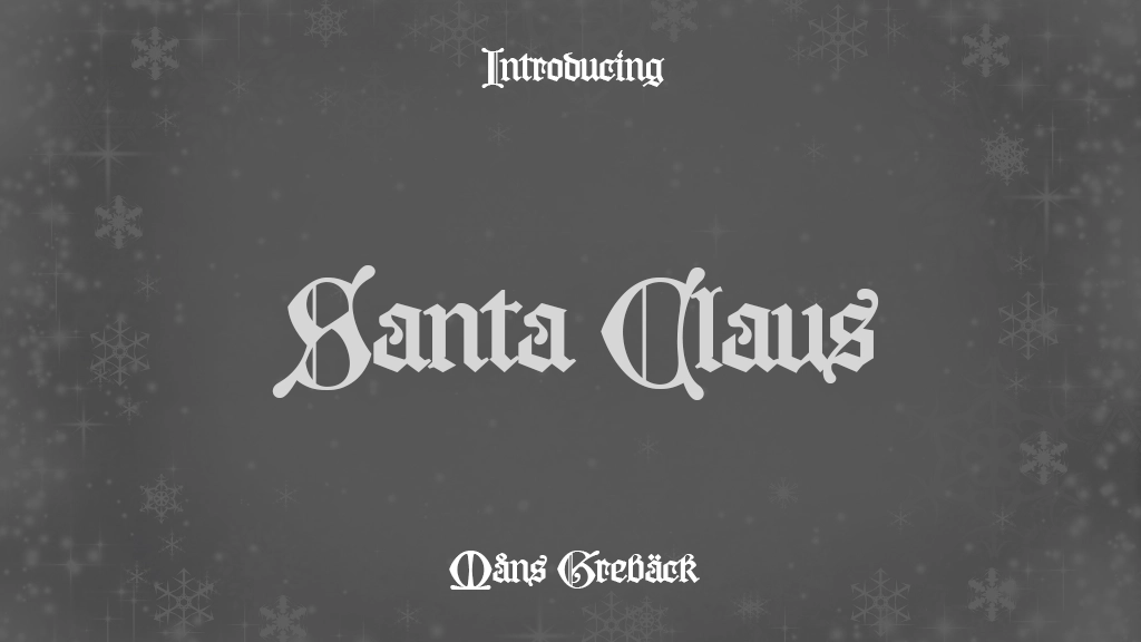 Santa Claus Font Sample Images  1