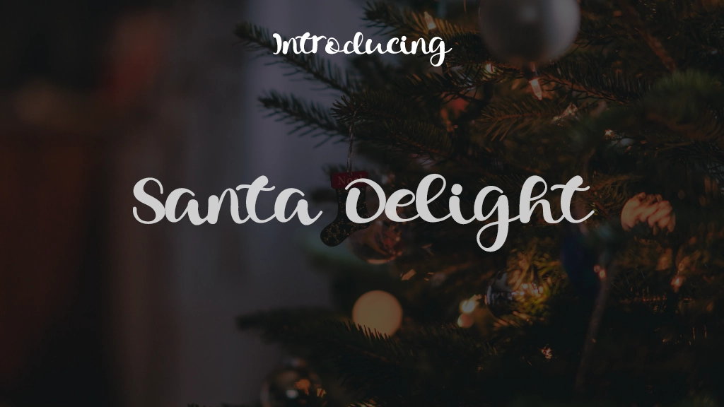 Santa Delight Font Sample Images  1