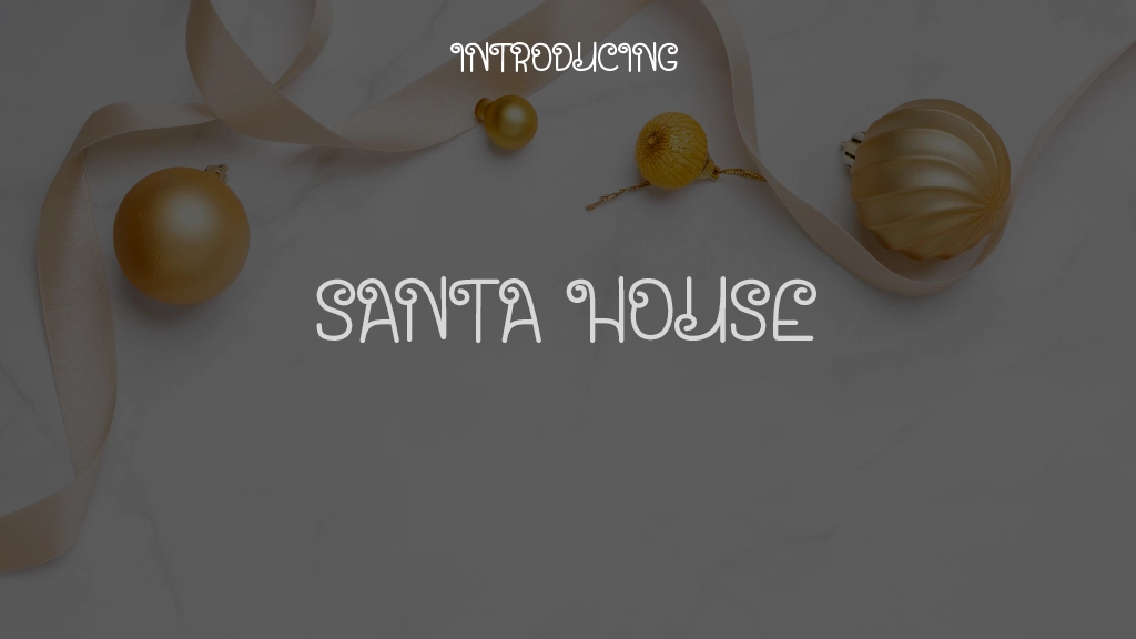 Santa House Font Sample Images  1