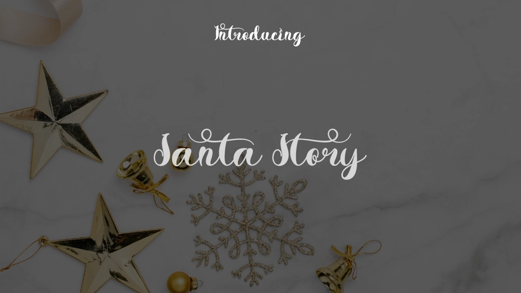 Santa Story Font Sample Images  1