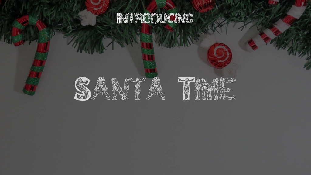 Santa Time Font Sample Images  1