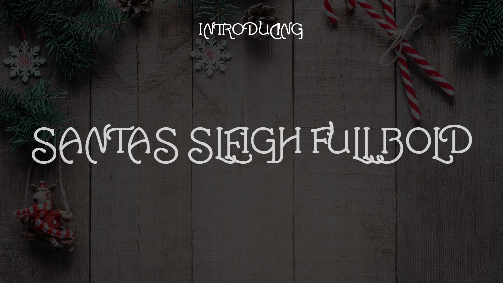 Santas Sleigh Full Bold Font Sample Images  1