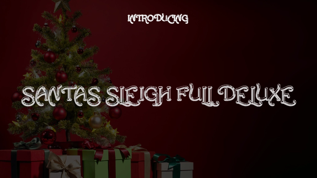 Santas Sleigh Full Deluxe Font Sample Images  1