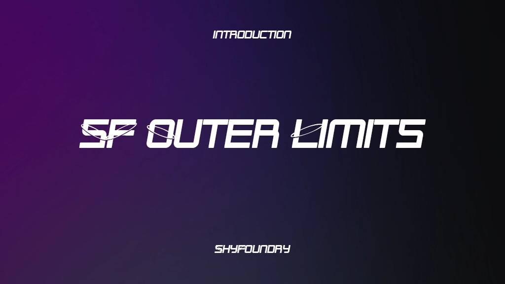 SF Outer Limits Font Sample Image 1