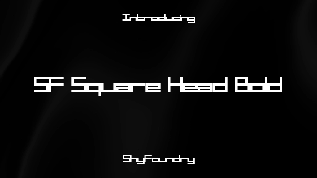 SF Square Head Bold Font Sample Images  1