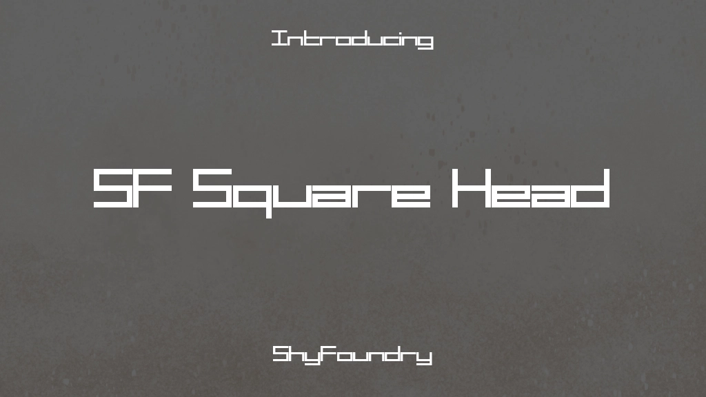 SF Square Head Font Sample Images  1