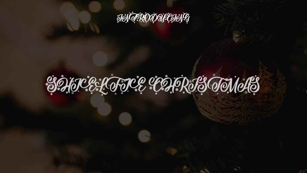 Shielfie Christmas Font Sample Images  1