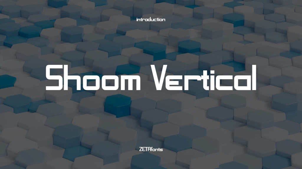 Shoom Vertical Font Sample Image 1