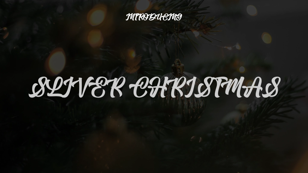 Sliver Christmas Font Sample Images  1