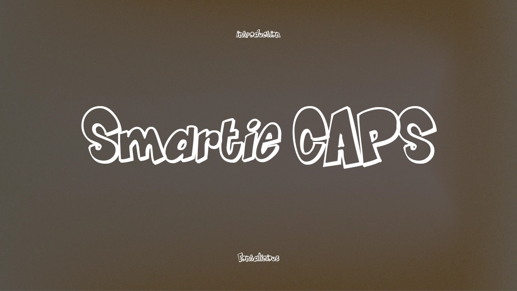 Smartie CAPS Font Sample Image 1