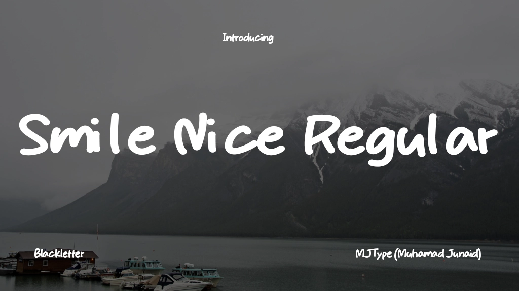 Smile Nice Regular Font Sample Image 1