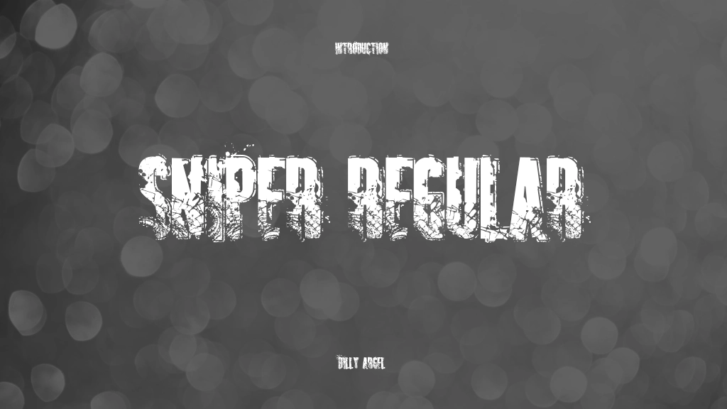 SNIPER Regular Font Sample Image 1