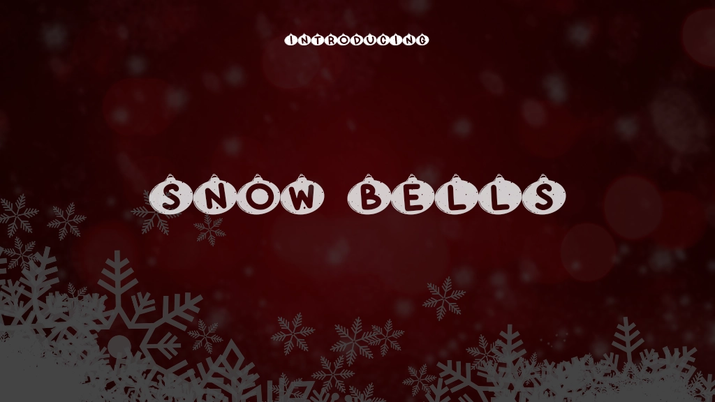 Snow Bells Font Sample Images  1