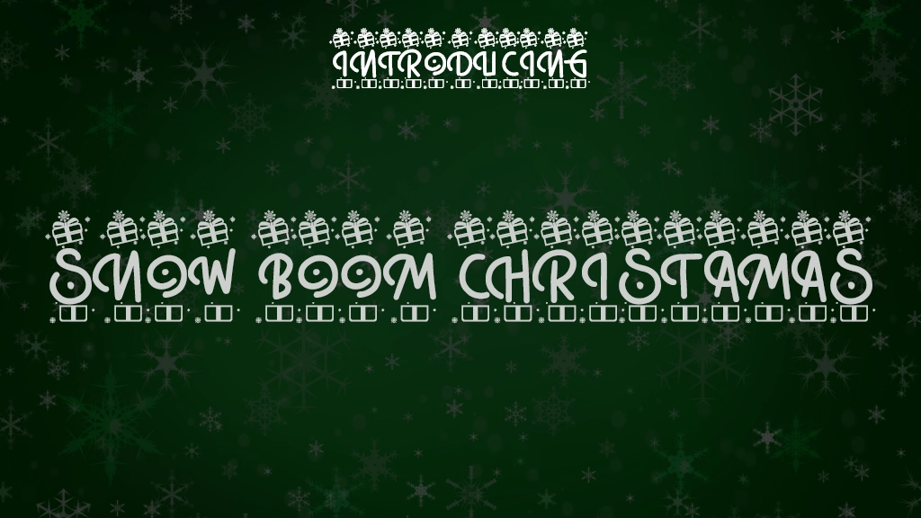 Snow Boom Christamas Font Sample Images  1