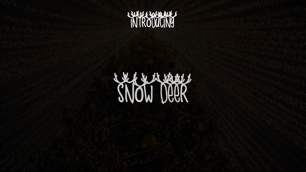 Snow Deer Font Sample Images  1