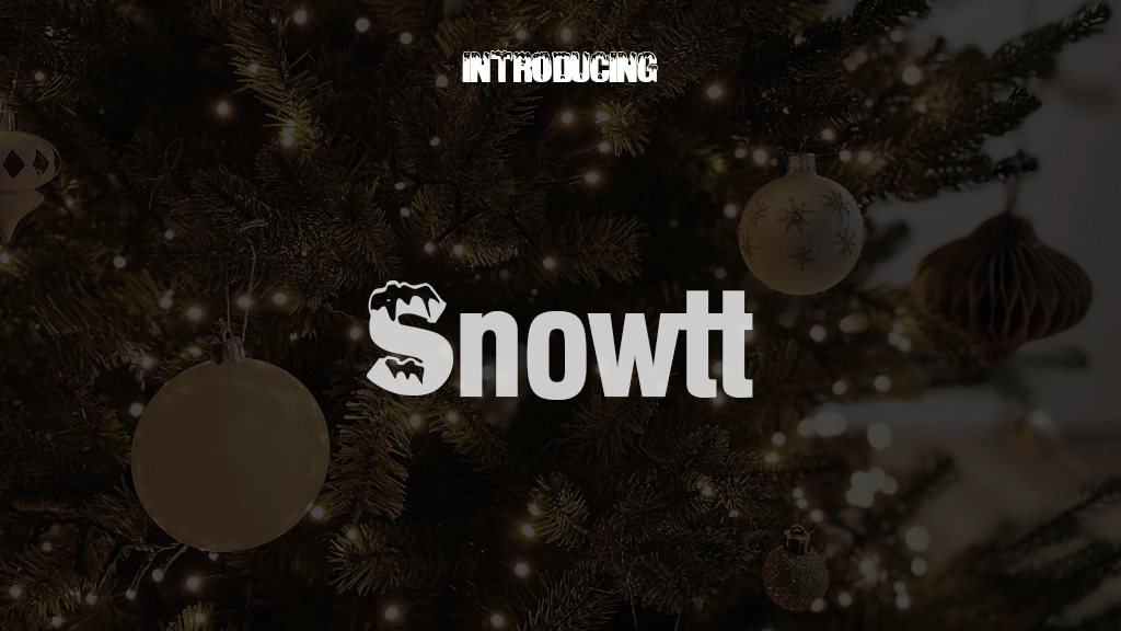 Snowtt Font Sample Images  1