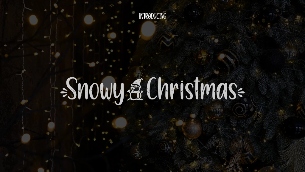 Snowy Christmas Font Sample Images  1