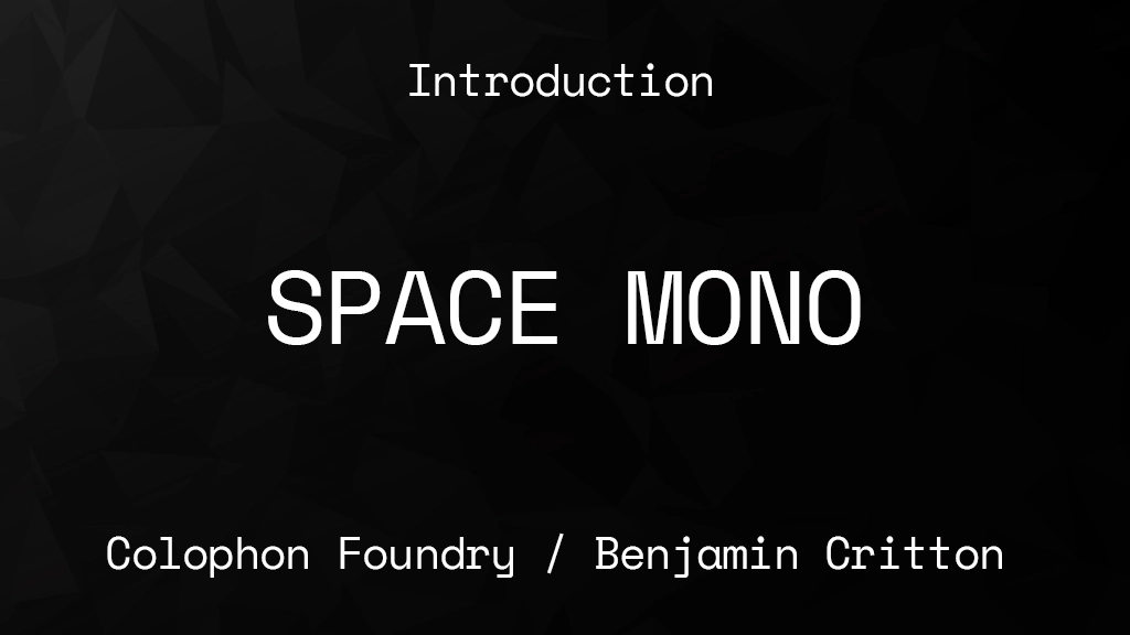 SPACE MONO Font Sample Images  1