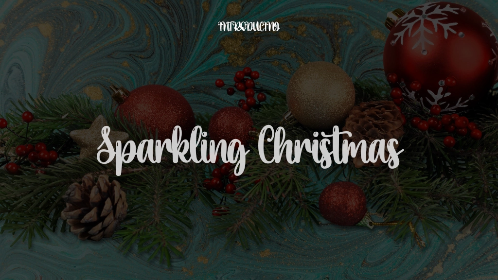 Sparkling Christmas Font Sample Images  1