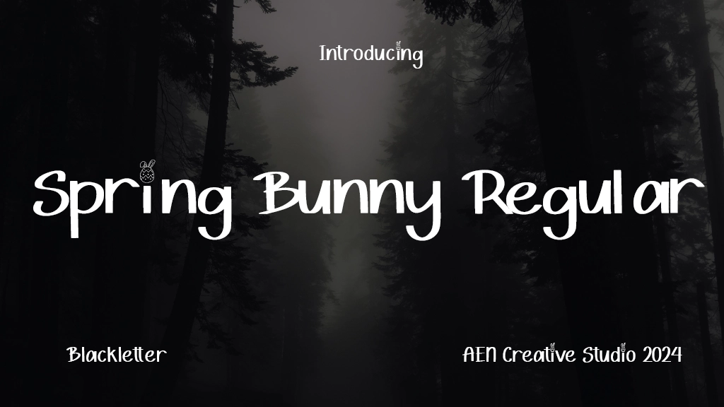 Spring Bunny Regular Font Sample Image 1