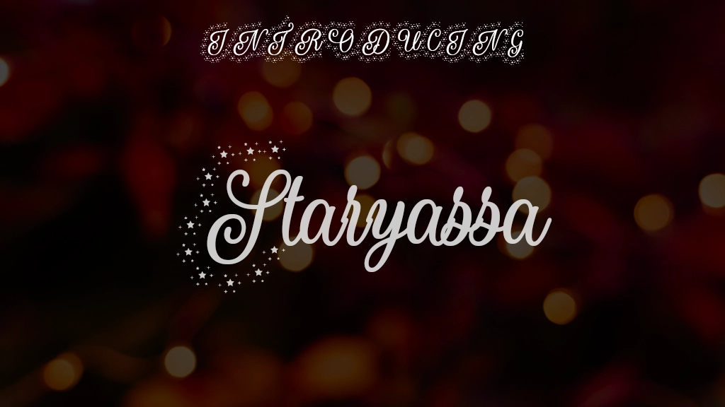 Staryassa Font Sample Images  1