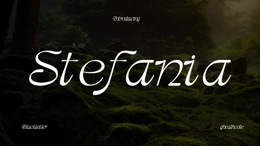 Stefania Font Sample Image 1