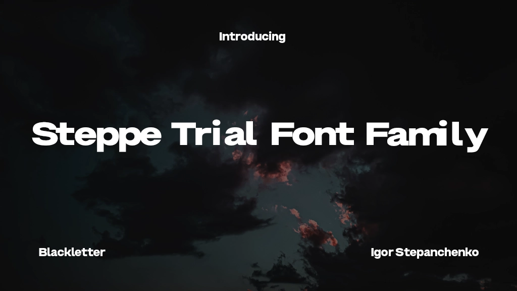 Steppe Trial Font Family Font Sample Image 1