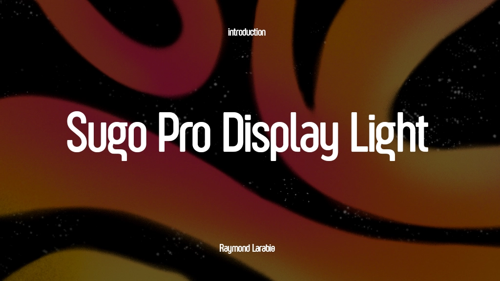 Sugo Pro Display Trial Light Font Sample Images  2