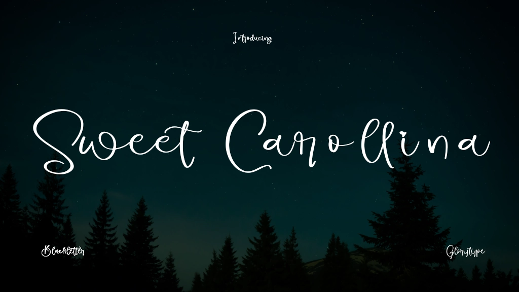 Sweet Carollina Font Sample Image 1