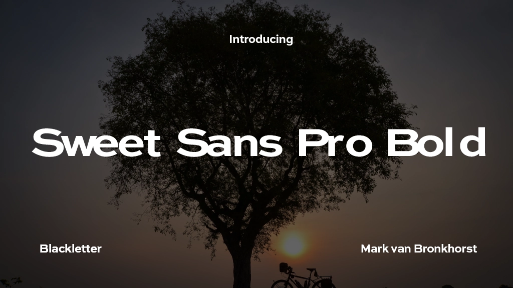 Sweet Sans Pro Bold Font Sample Image 1