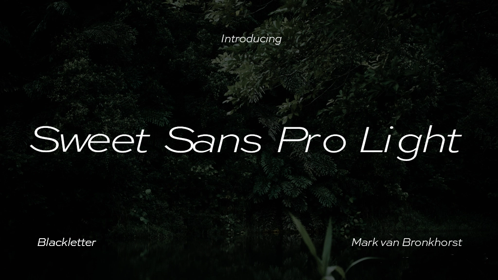 Sweet Sans Pro Light Font Sample Image 1