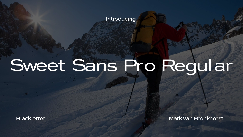 Sweet Sans Pro Regular Font Sample Image 1