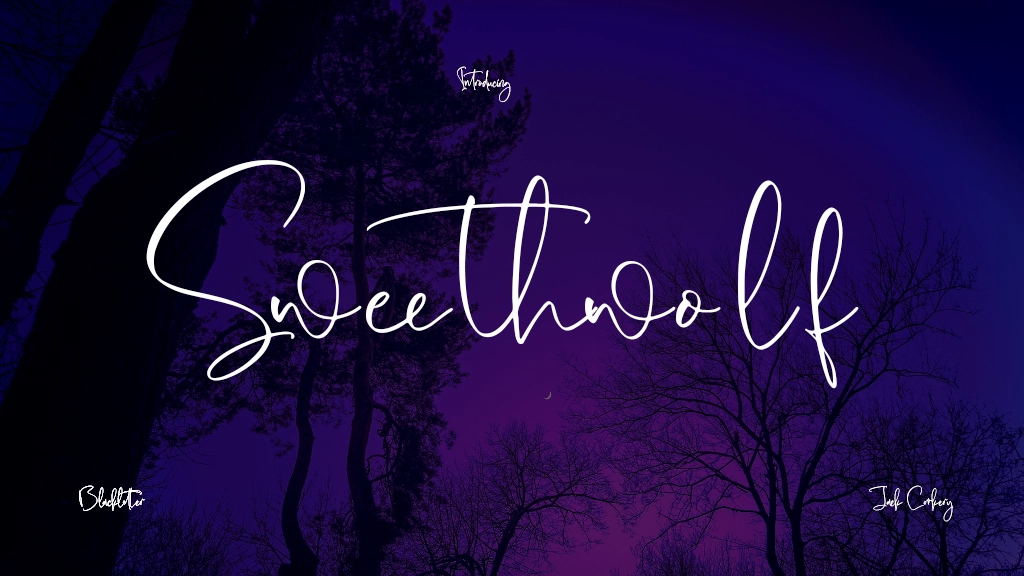 Sweethwolf Font Sample Image 1