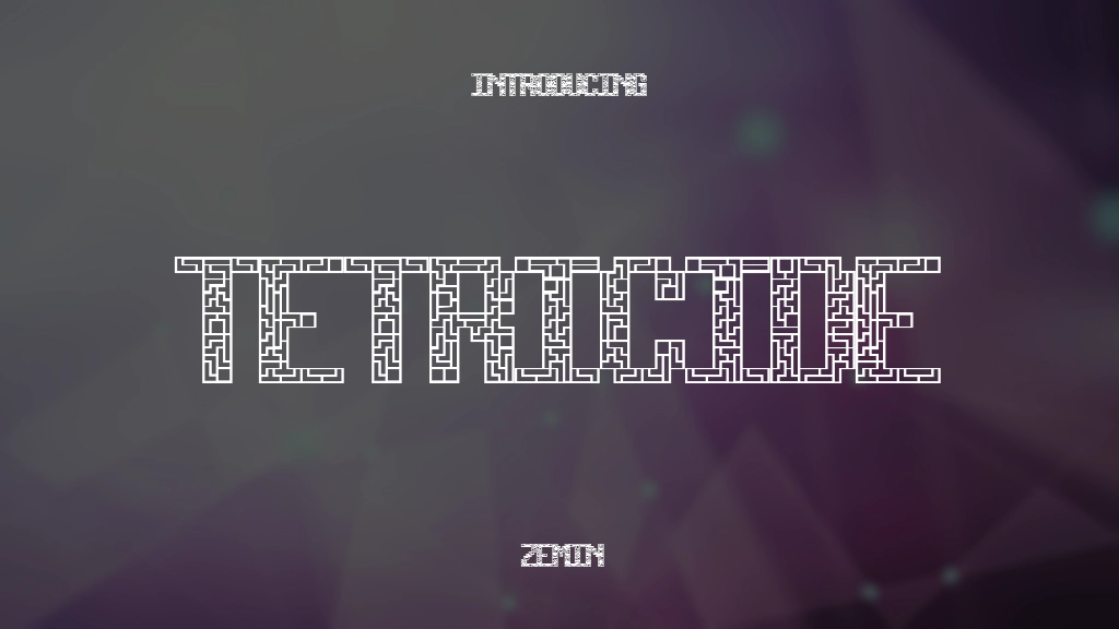 Tetricide Font Sample Images  1