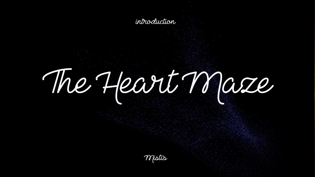 The Heart Maze Font Sample Images  2