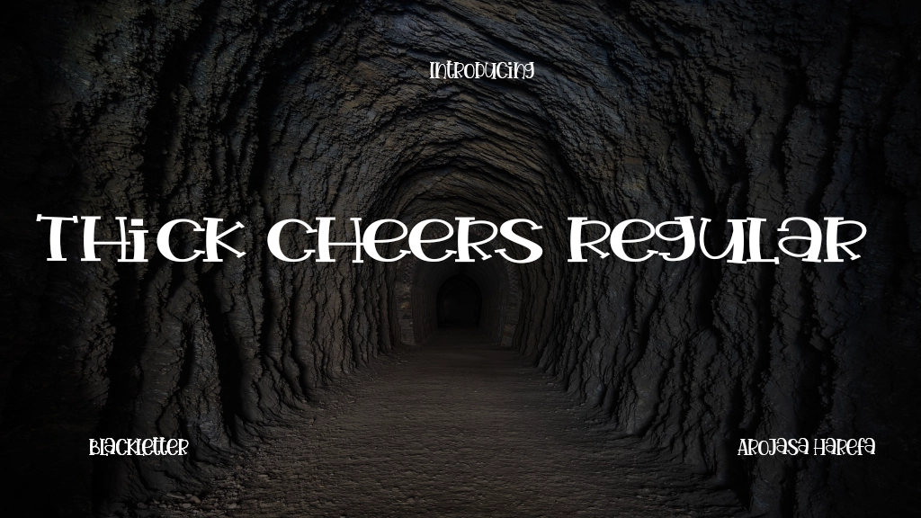 Thick Cheers Regular Font Sample Image 1