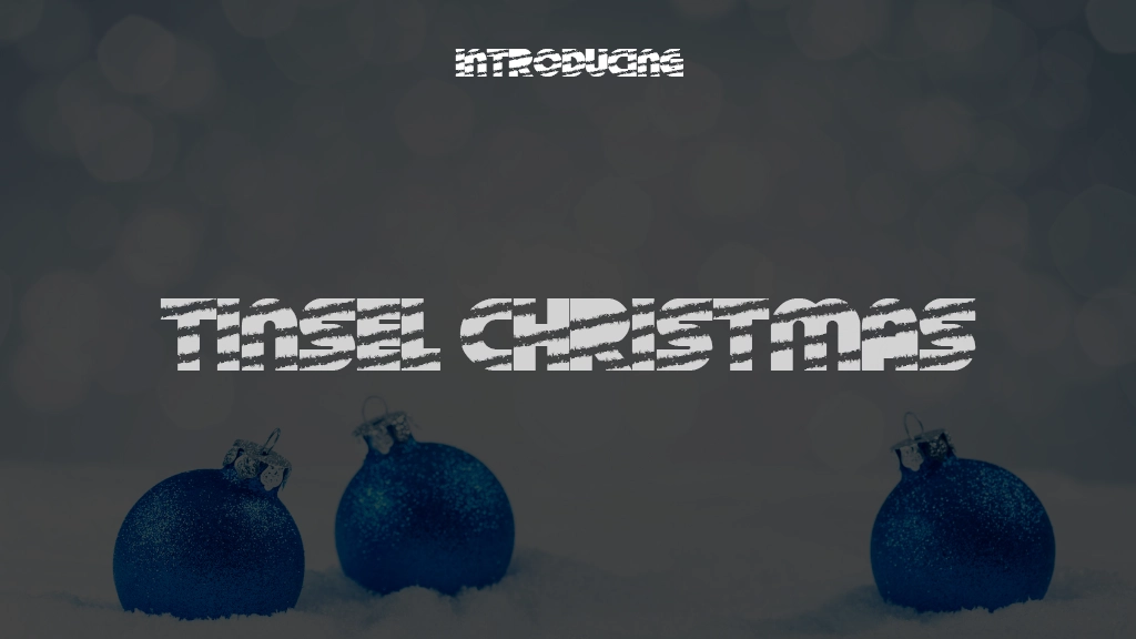 Tinsel Christmas Font Sample Images  1