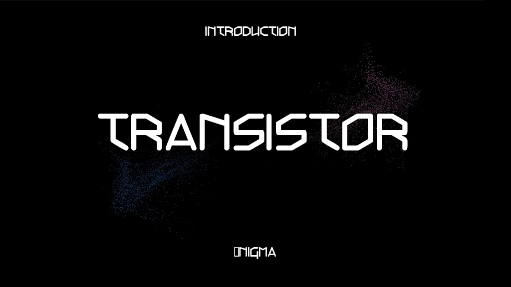 Transistor Font Sample Images  2