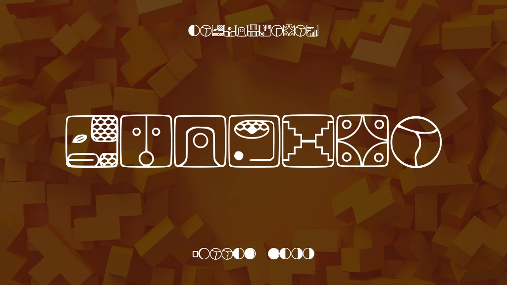 tzolkin Font Sample Images  1