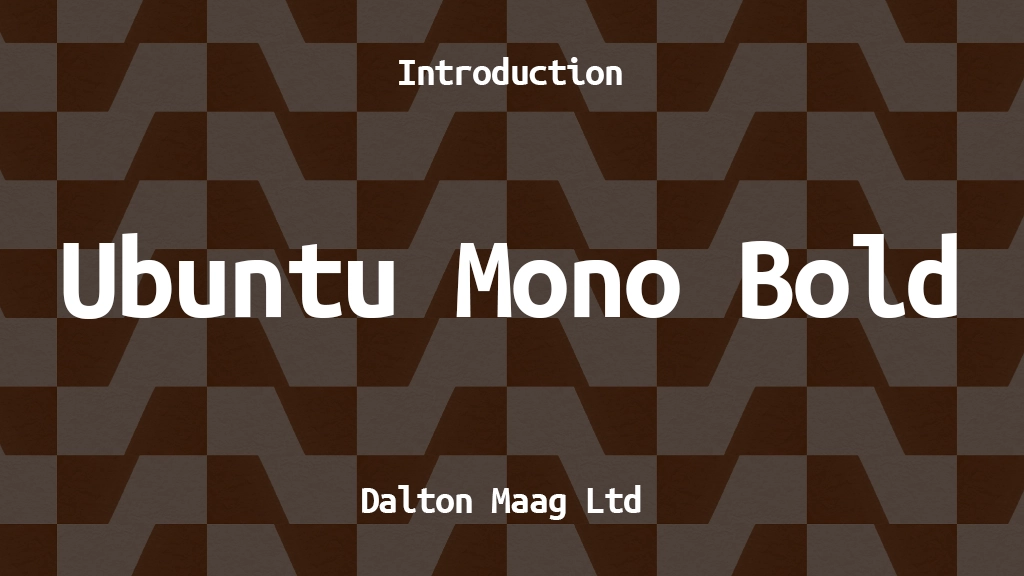 Ubuntu Mono Bold Beispielbilder für Schriftarten  1