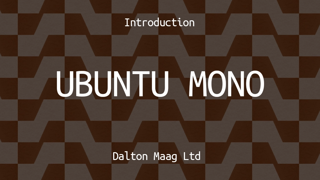 UBUNTU MONO Beispielbilder für Schriftarten  1