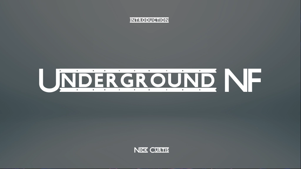 Underground NF Font Sample Images  2