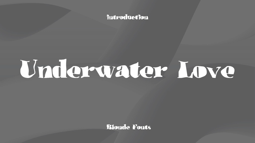 Underwater Love Font Sample Images  2