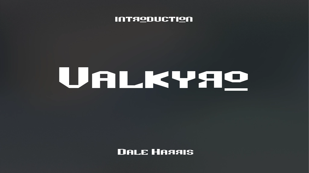 Valkyro Font Sample Images  2