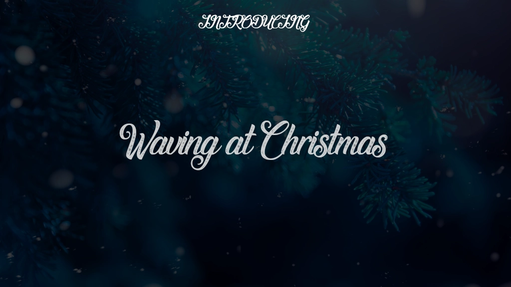 Waving at Christmas Font Sample Images  1