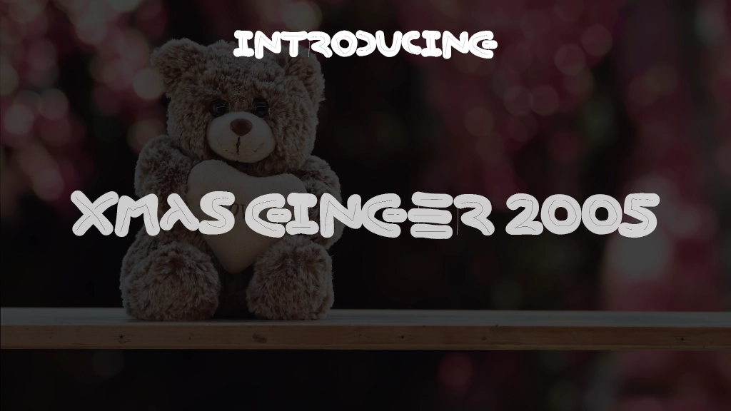 Xmas Ginger 2005 Font Sample Images  1